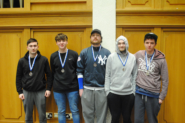eLe (centre) came second at One Tap Lan as he hoped to do.